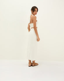 Luna Midi Skirt - Off White XS