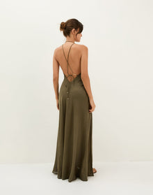 Marbella Long Dress - Evergreen XS