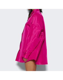 Valentino | Women | Solid Faille Overshirt | Pink
