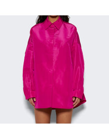 Valentino | Women | Solid Faille Overshirt | Pink