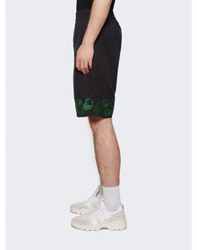 Veert | Men | Heart Embroidered Shorts | Black