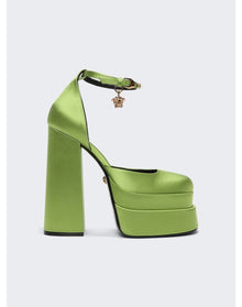 Versace | Women | Medusa Aevitas Platform Pumps | Acid Lime Green