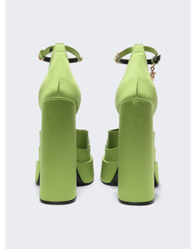 Versace | Women | Medusa Aevitas Platform Pumps | Acid Lime Green