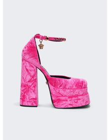 Versace | Women | Medusa Aevitas Platform Pumps | Glossy Pink