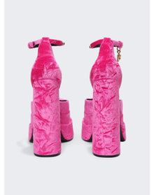Versace | Women | Medusa Aevitas Platform Pumps | Glossy Pink