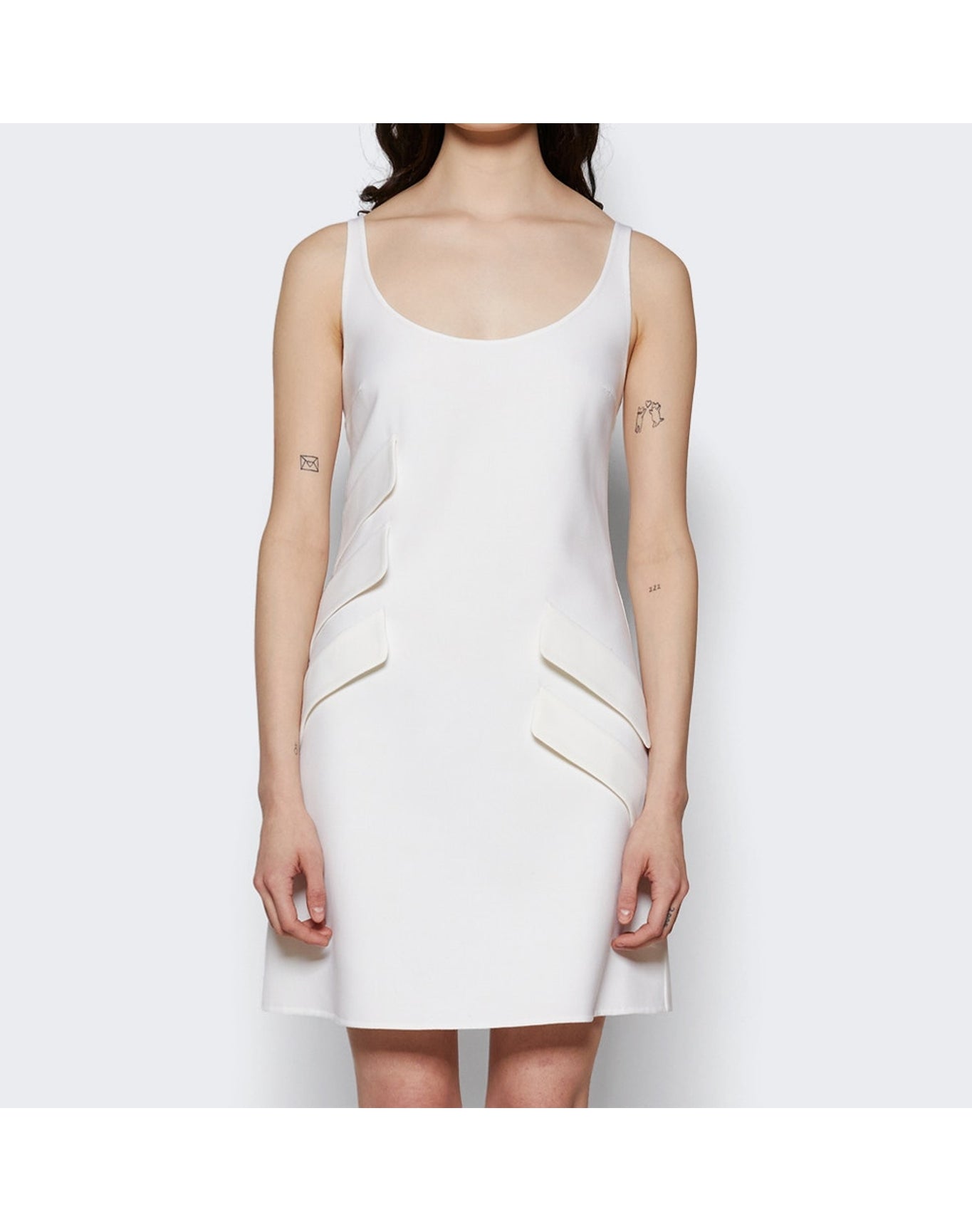 Versace | Women | Shift Mini Dress | White