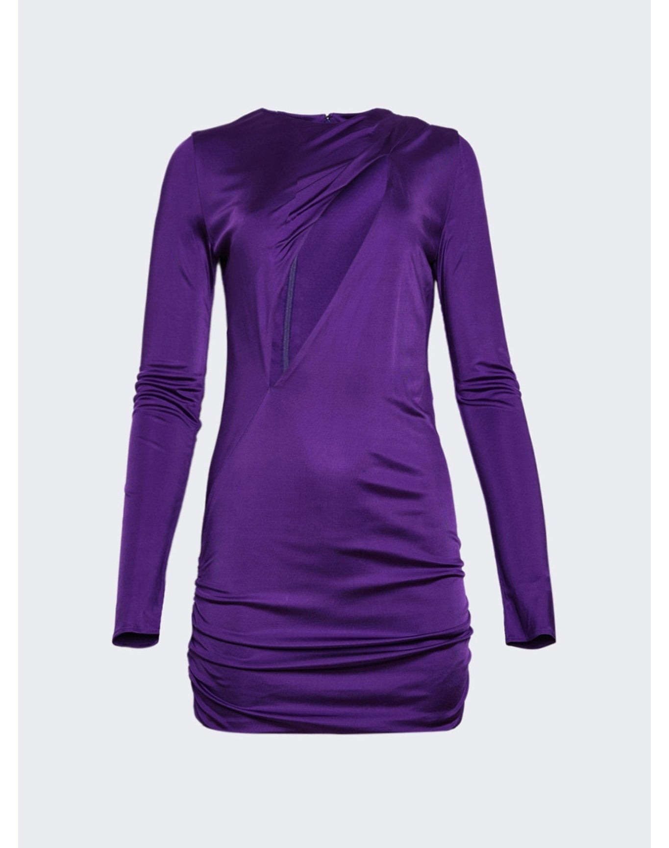 Versace | Women | Slashed Mini Dress | Bright Dark Orchid