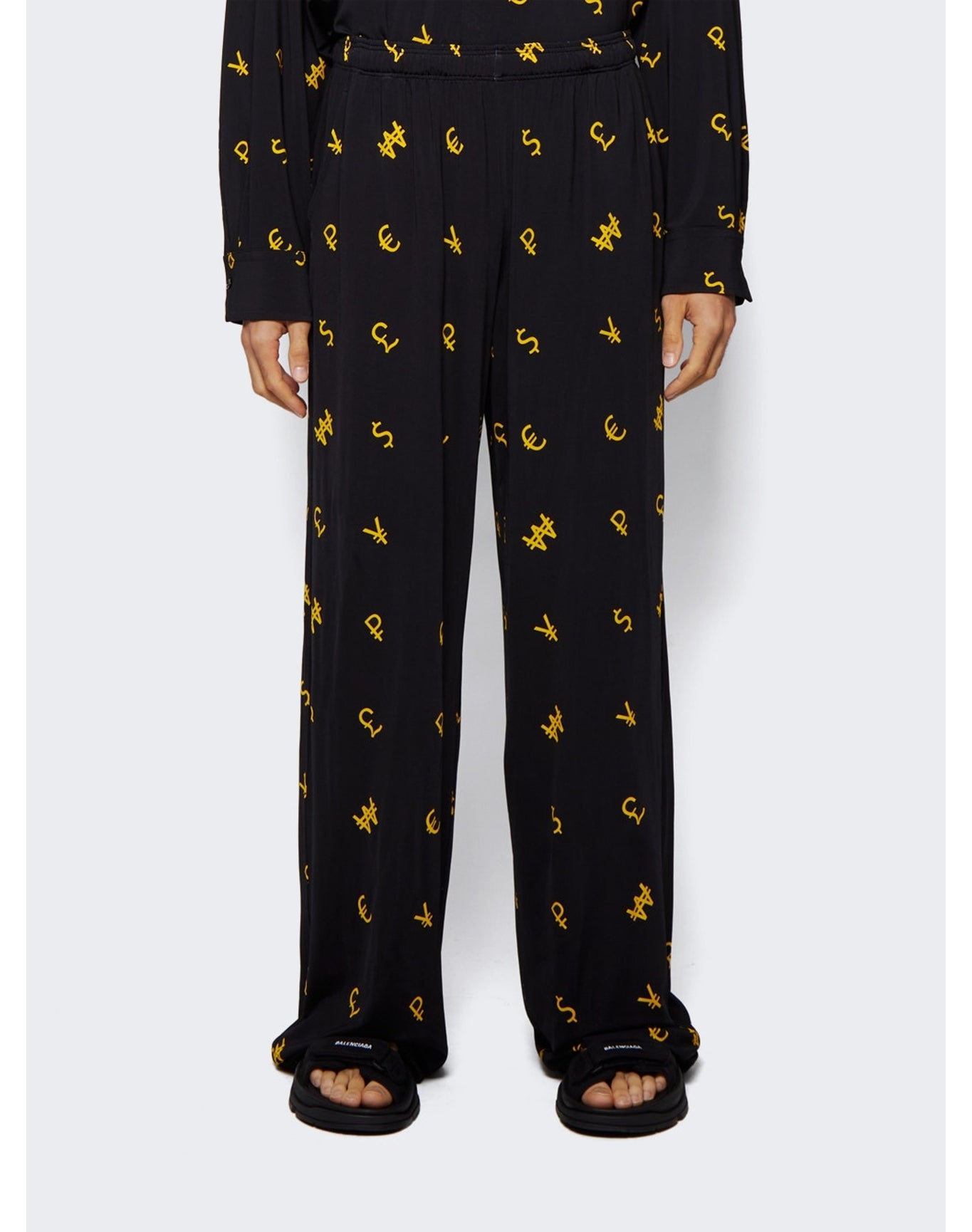 Vetements | Men | Currency Fluid Jersey Pants | Black