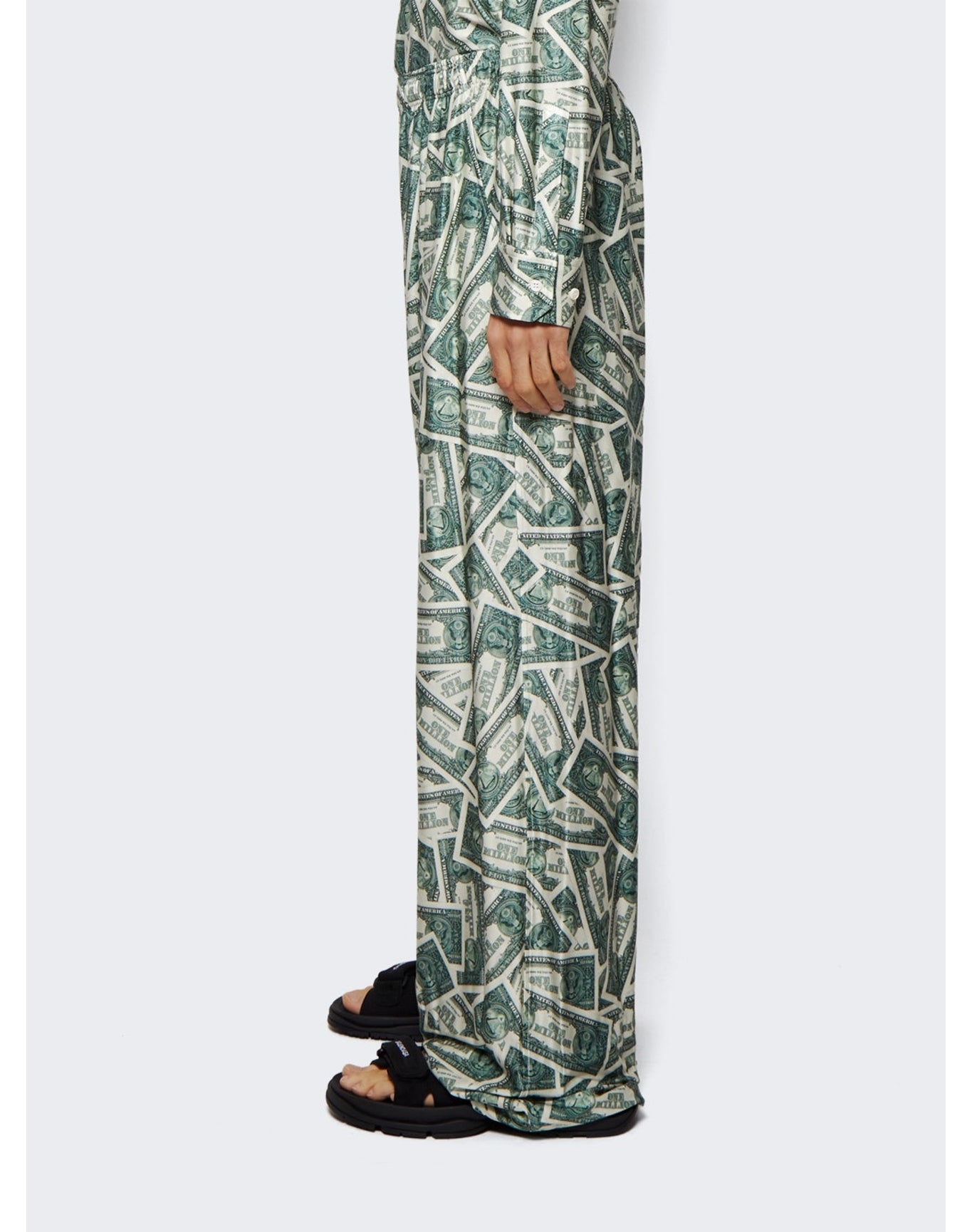 Vetements | Men | Fluid Jersey Pants | Million Dollar Green