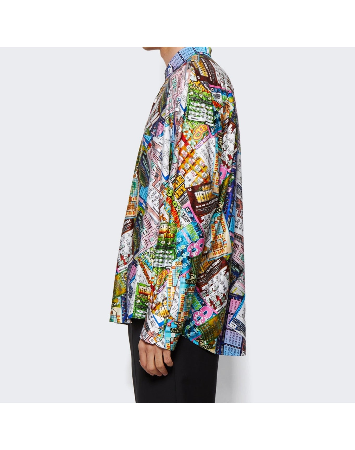 Vetements | Men | Lottery Fluid Jersey Shirt | Multicolor