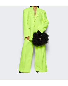 Vetements | Women | Fleece Tailored Blazer Jacket | Flurorescent Yellow