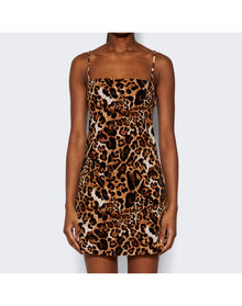 Vetements | Women | Mini Slip Dress | Leopard