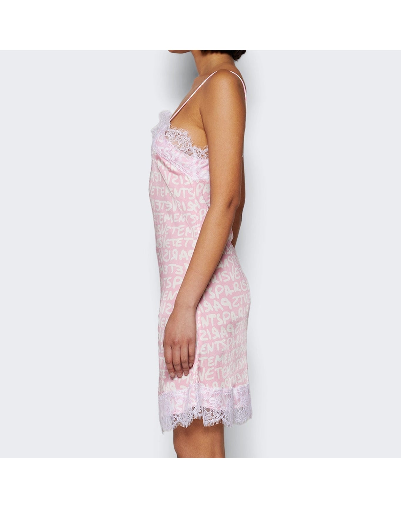Vetements | Women | Night Gown Mini Dress | Baby Pink