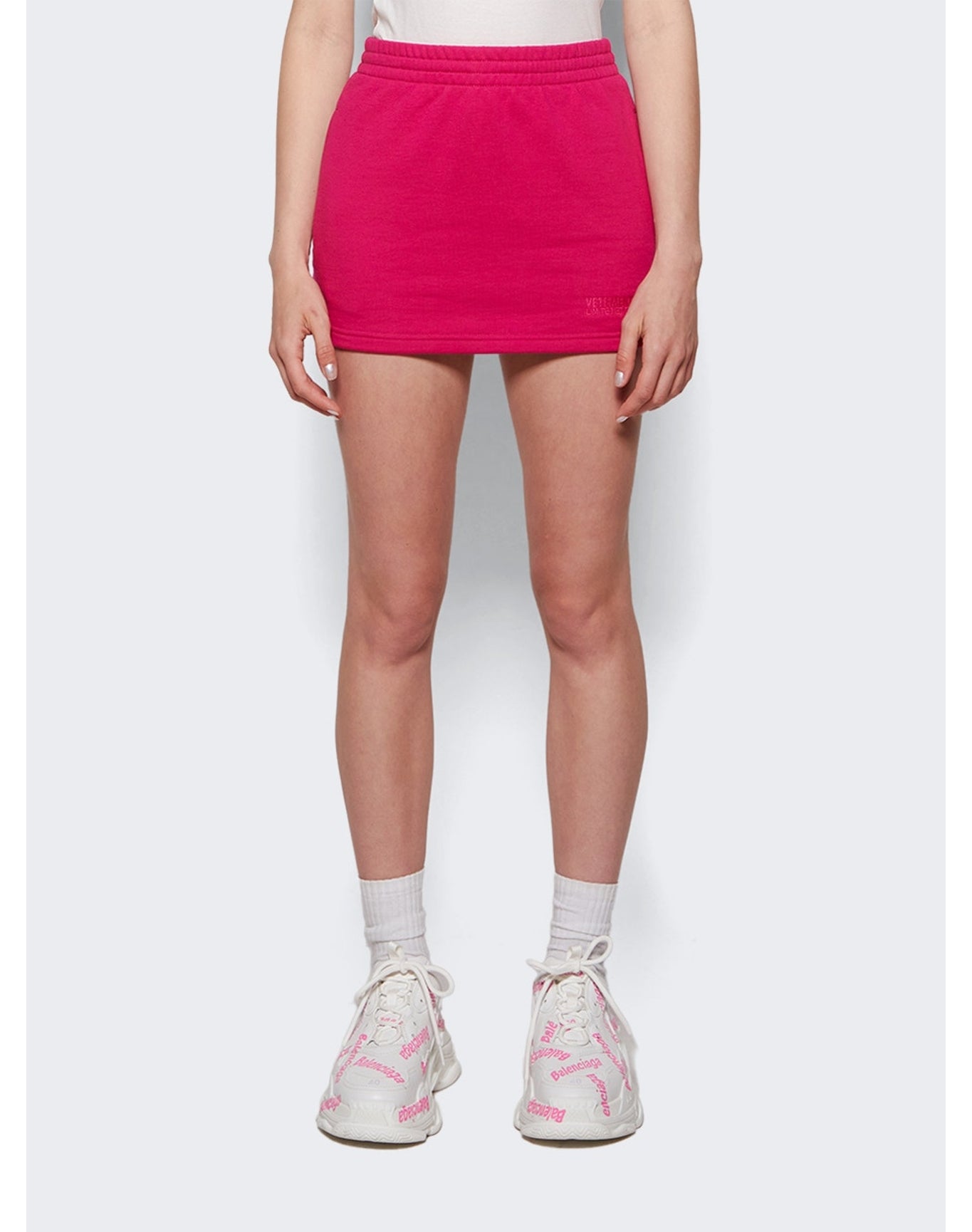 Vetements | Women | Push-up Molton Mini Skirt | Hot Pink