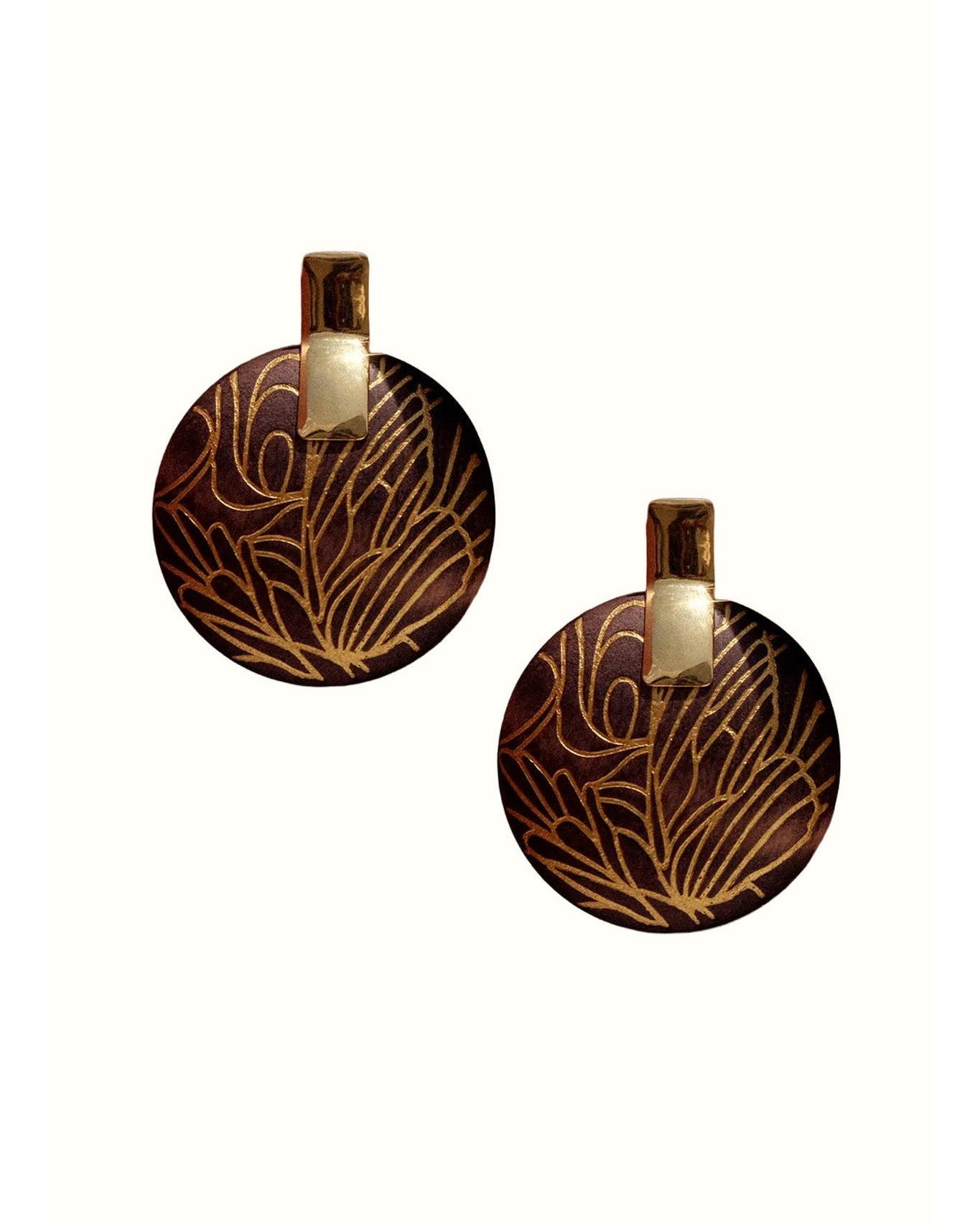 Vibra Earrings | Gold-Plated Brass