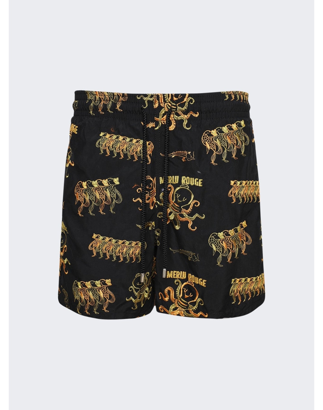 Vilebrequin | Men | Embroidered Au Merlu Rouge | Black