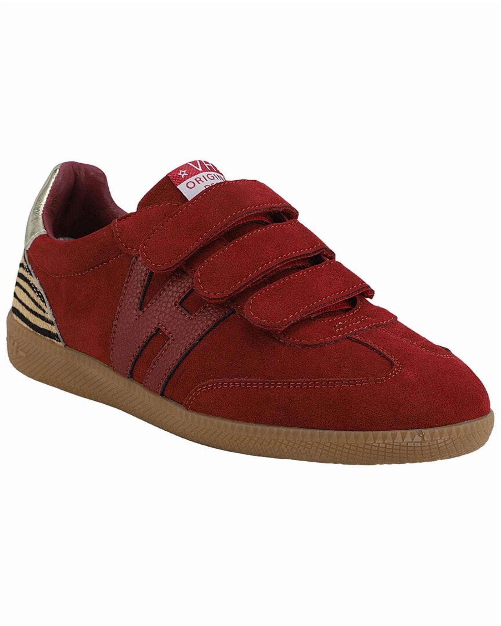 Vintage Havana | Womens | Coleen 1 Suede & Haircalf Sneaker | Red