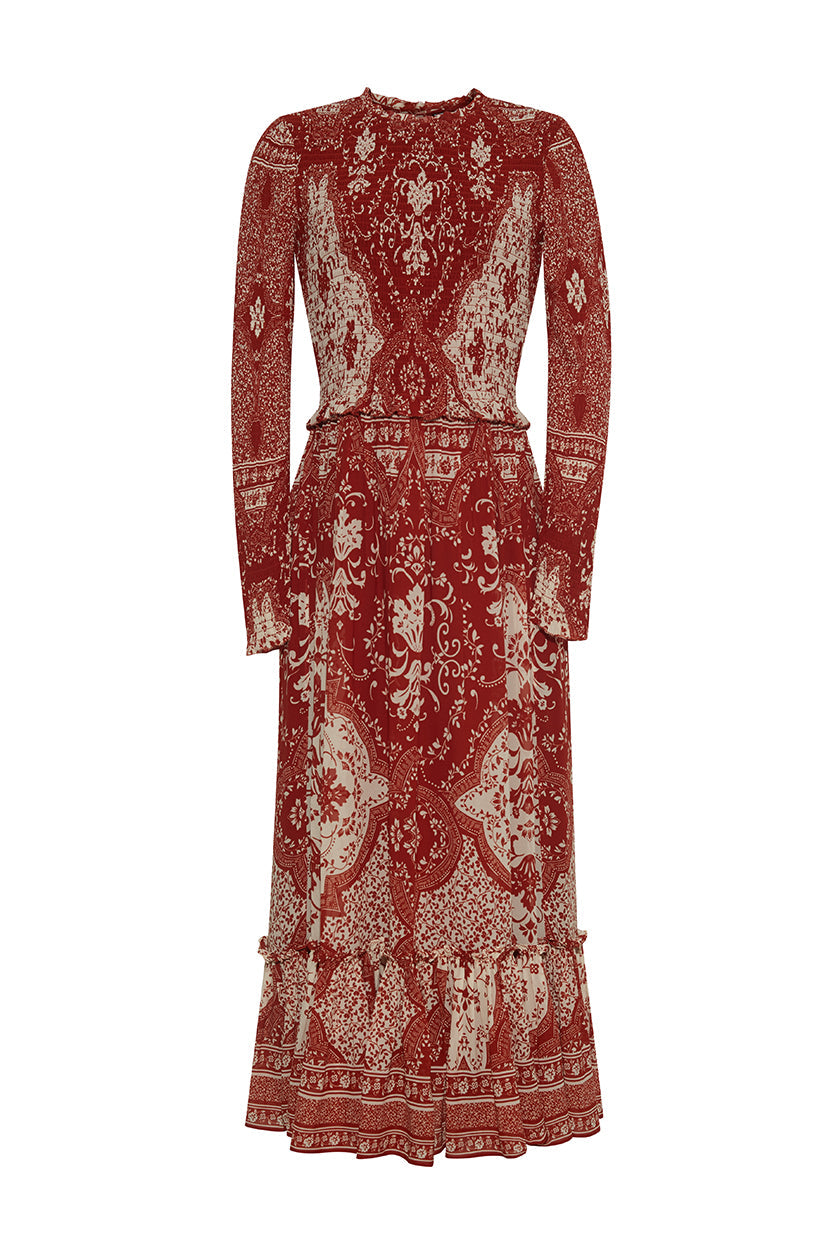 Violette Dress | Picante Scroll Terrace