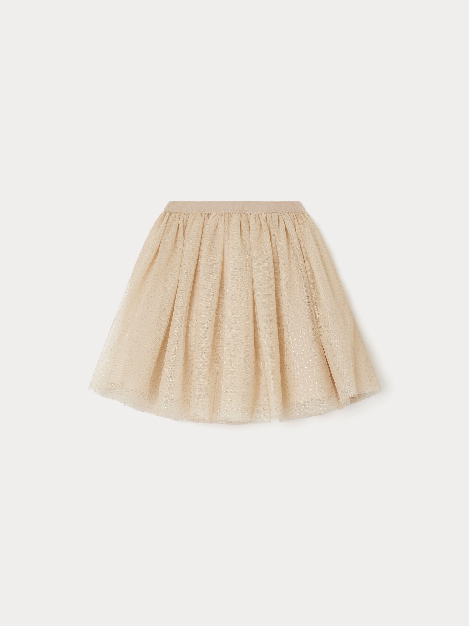 Girl | Polka Dot Special Occasion Skirt | Beige Pea