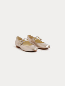 Girl | Tam Mary Jane Shoes | Golden White