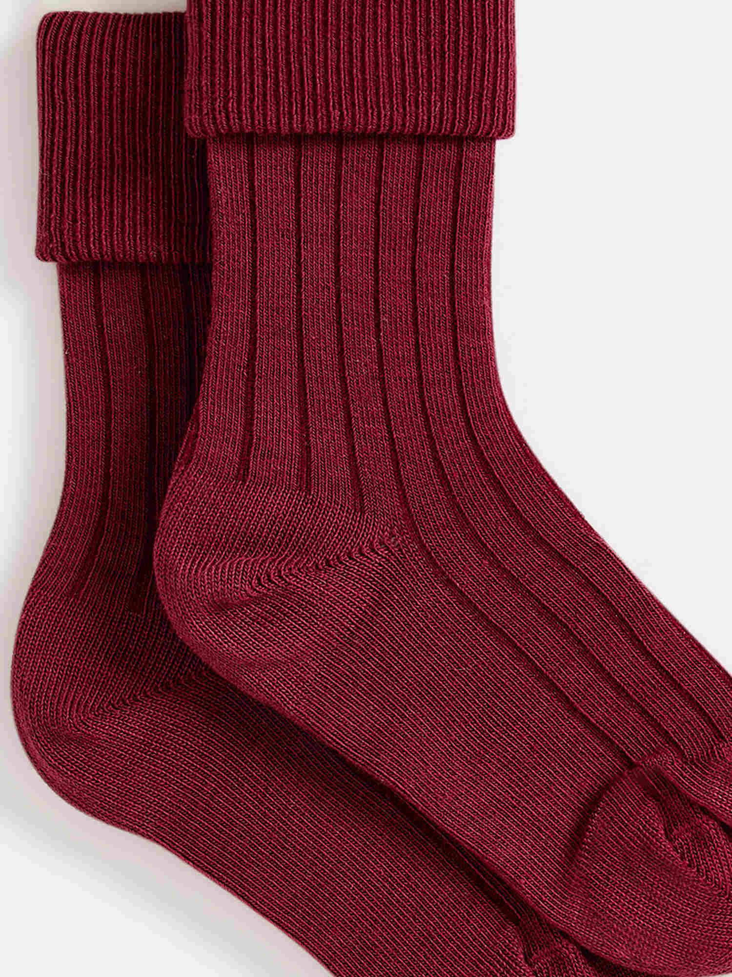 Unisex | Thorild Ribbed Socks | Plum
