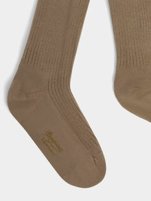 Girl | Thomina Ribbed Tights | Brown