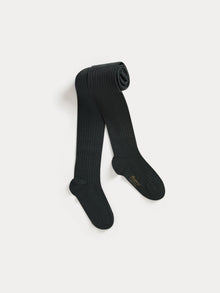 Girl | Thomina Ribbed Tights | Slate Gray