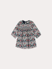Girl | Felicie Smocked Dress | Fig