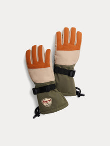 Boy | Didi Dark Brown Ski Gloves | Chestnut