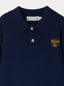 Boy | Darius Dark Blue Wool Sweater | Navy