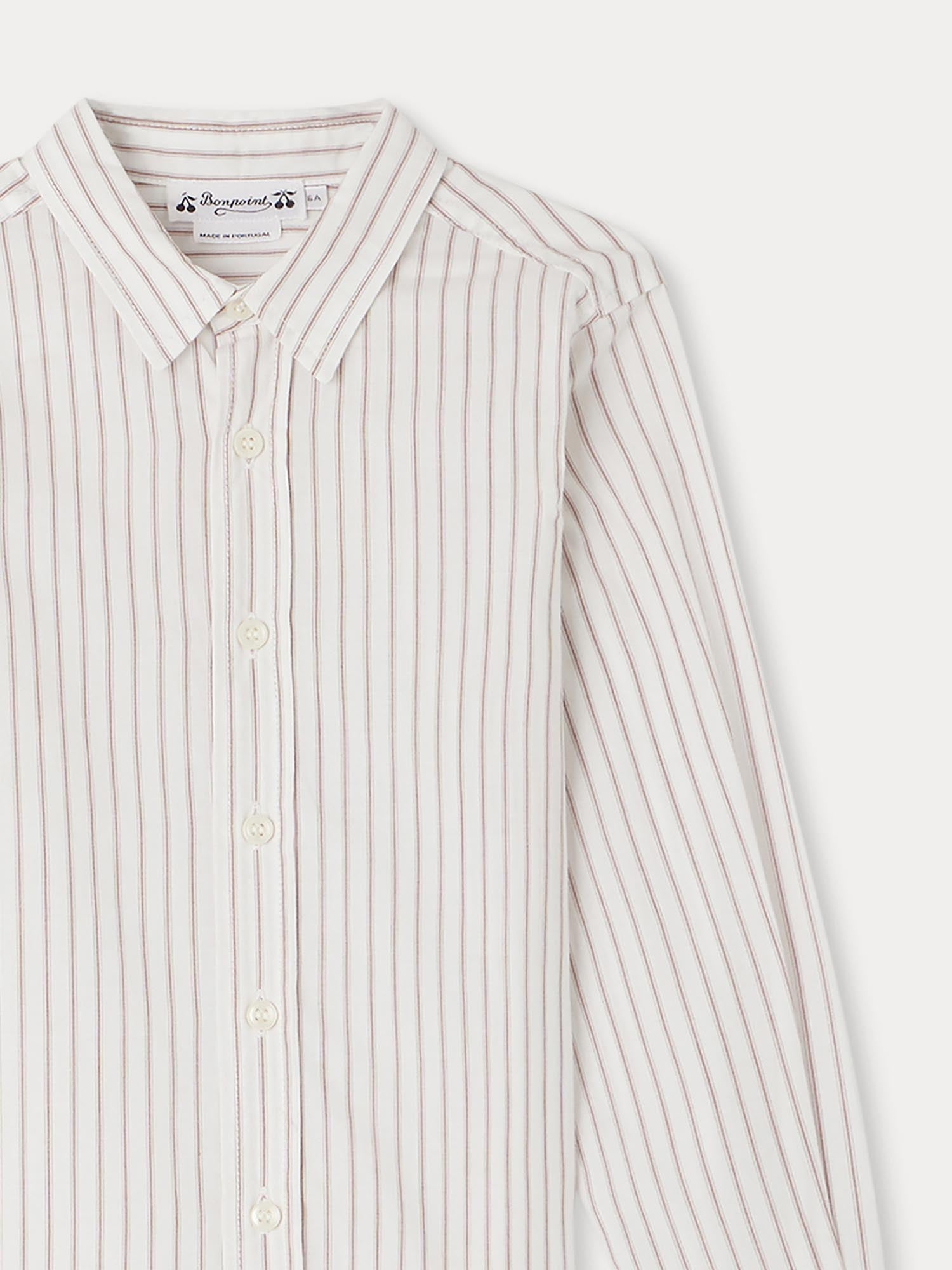 Boy | Tangui Striped Shirt | Terracotta