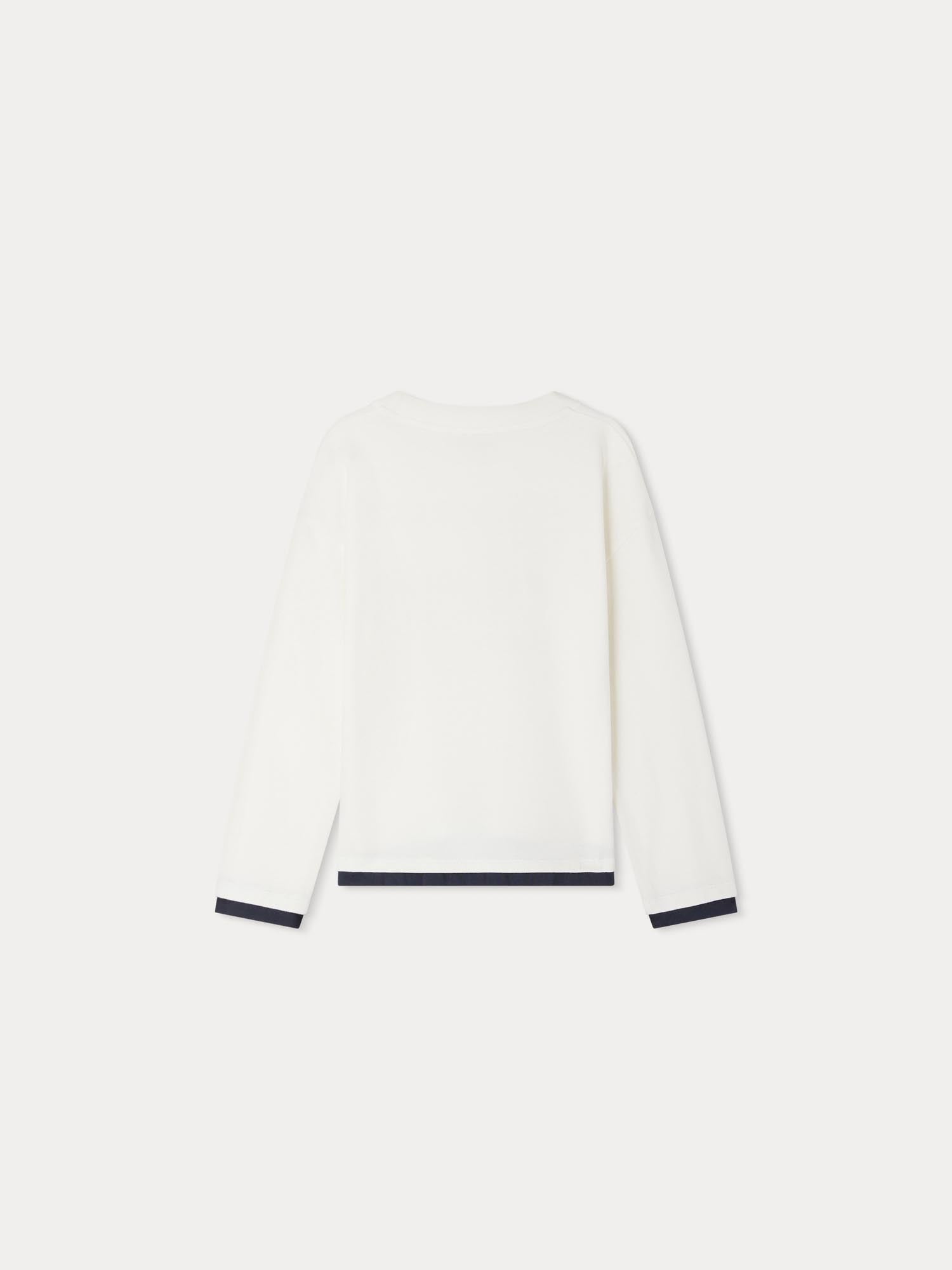 Boy | Bartholomé White T Shirt With Car Pattern | White Milk