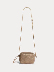 Girl | Alimos Shoulder Bag In Gold Leather | Gold