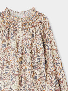 Girl | Pétale Smocked Liberty Fabric Blouse | Multicolor
