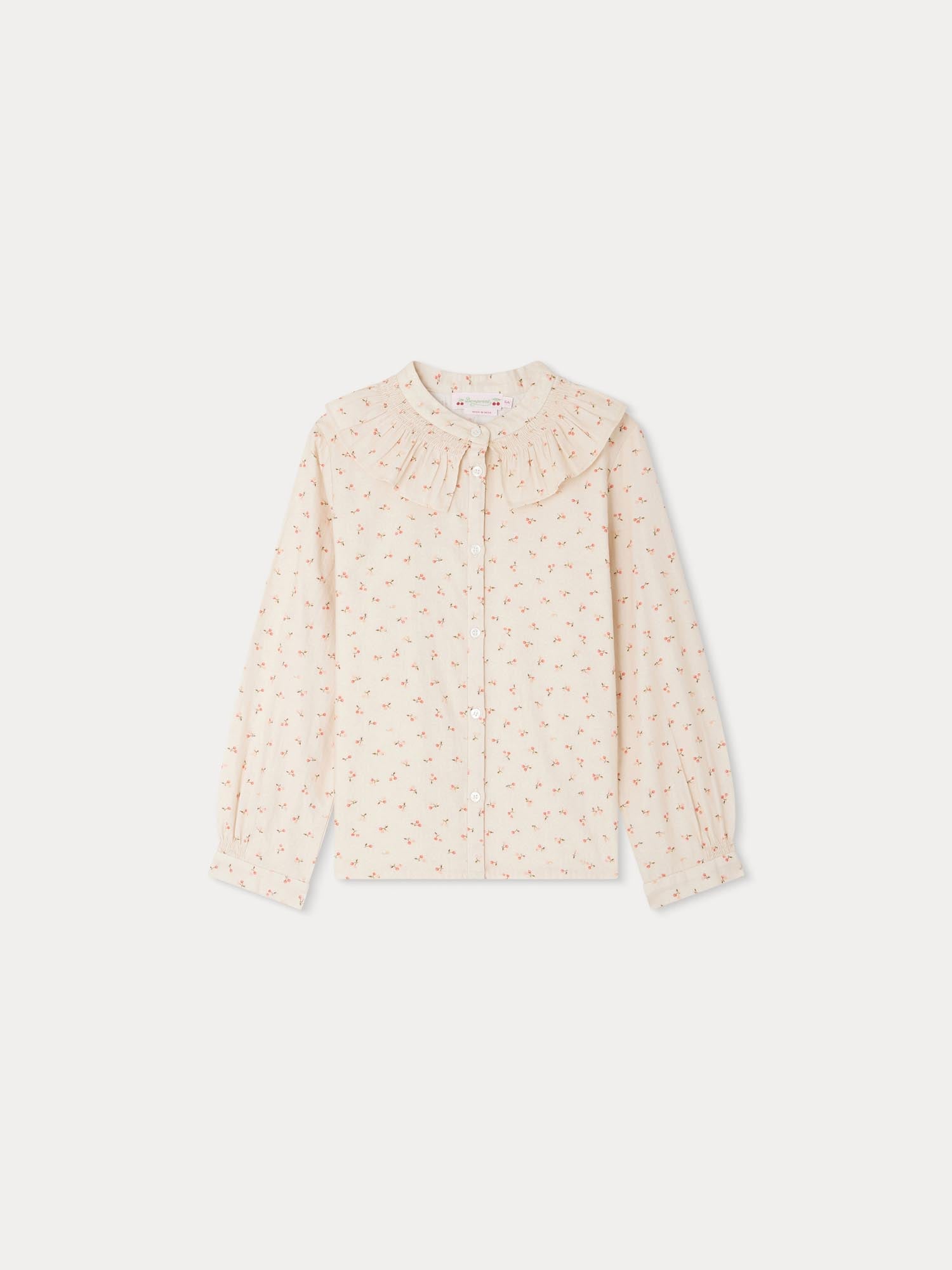 Girl | Marga Cherry Print Blouse | Light Pink