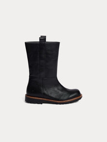 Girl | Gab High Top Leather Boots | Black