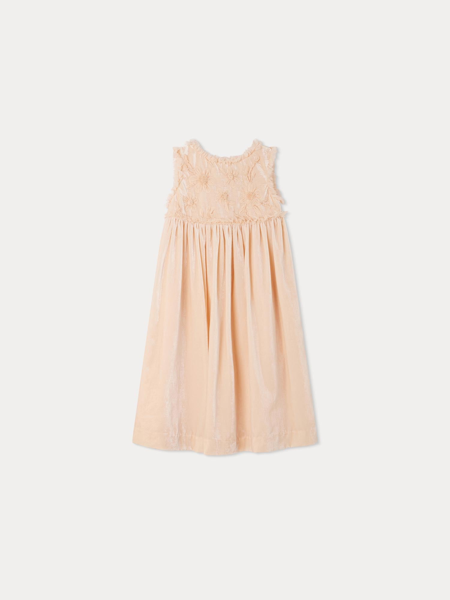 Girl | Giulia Embroidered Dress | Camellia Pink