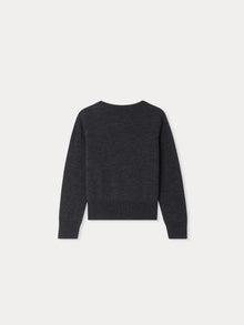 Girl | Giannette Wool Sweater | Medium Heathered Gray
