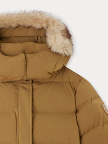 Girl | Goldie Down Jacket With Removable Hood | Honey