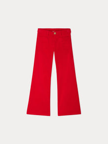 Girl | Junon Pants In Light Red Corduroy | Geranium