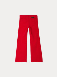 Girl | Junon Pants In Light Red Corduroy | Geranium