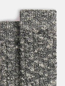 Girl | Gratiane Gray Knee High Cable Knit Socks | Heathered Grey