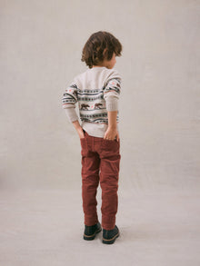Unisex | Dewey Dark Brown Corduroy Pants | Chestnut