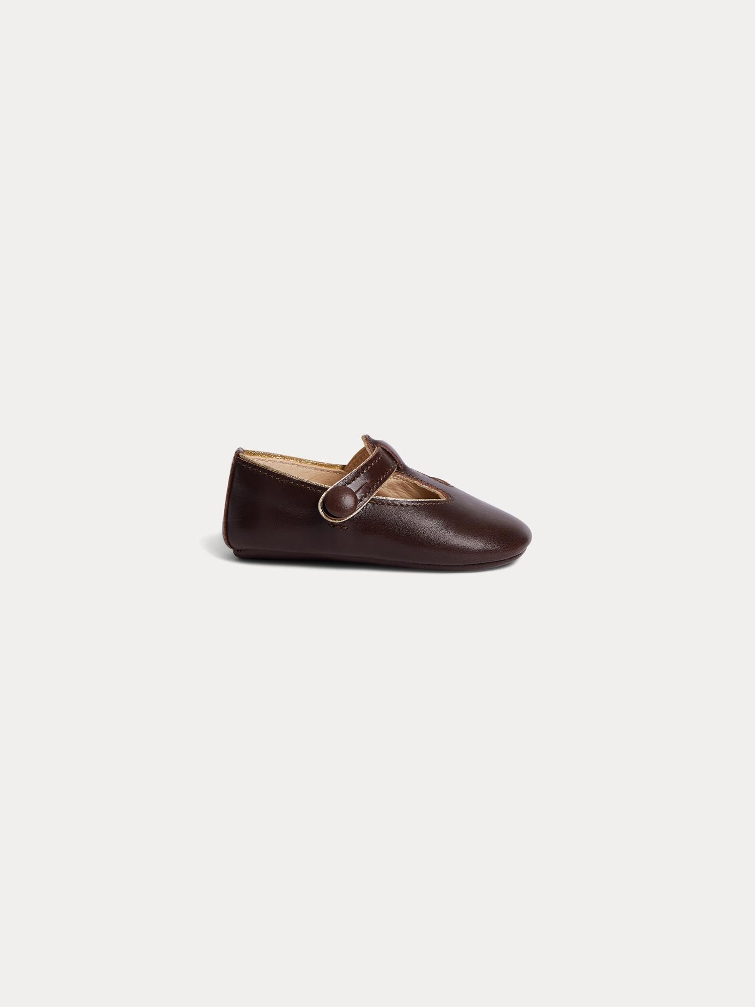 Girl | Grecia Leather Mary Janes | Coffee