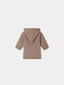 Unisex | Faburnou Wool And Cashmere Burnous | Heathered Brown
