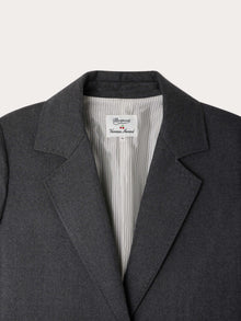 Women | Bonpoint X Vanessa Seward Galant Flannel Jacket | Charcoal Gray