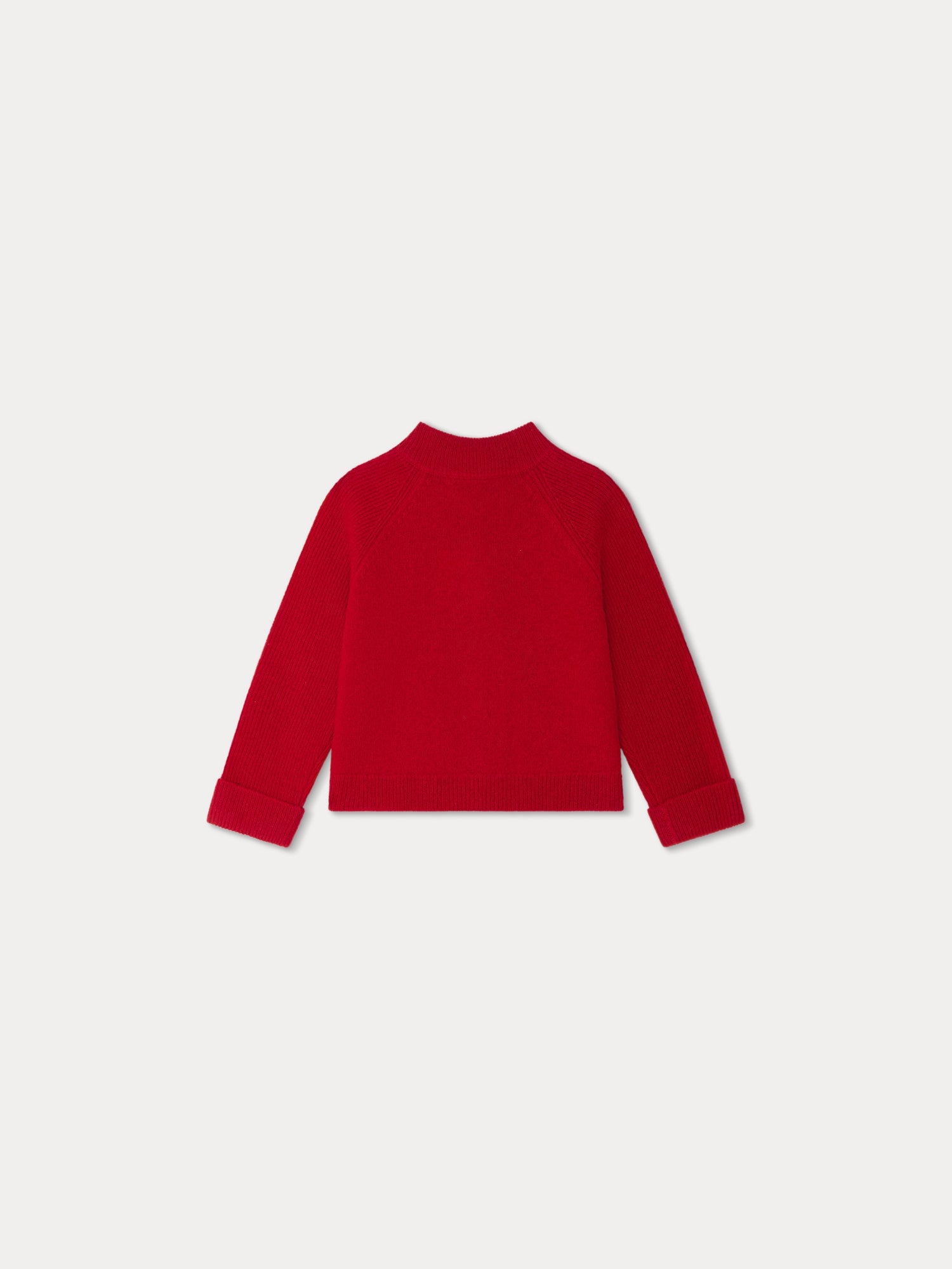 Boy | Thylio Red Wool Cardigan | Red
