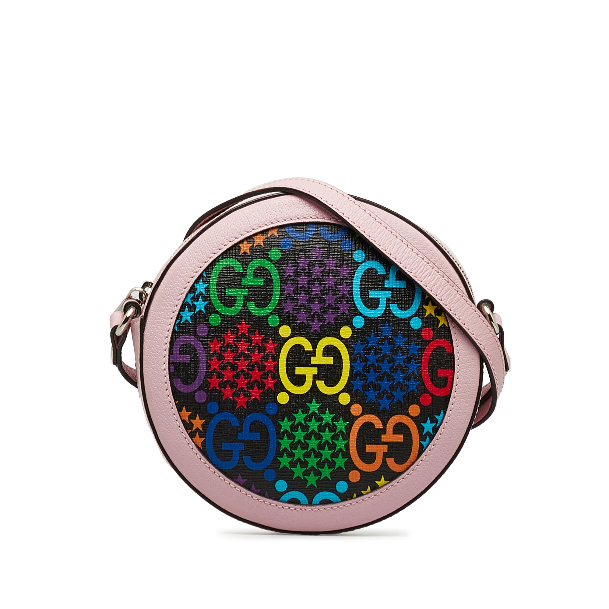 Gucci | Pre-Owned GG Supreme Psychedelic Round Crossbody | Pink
