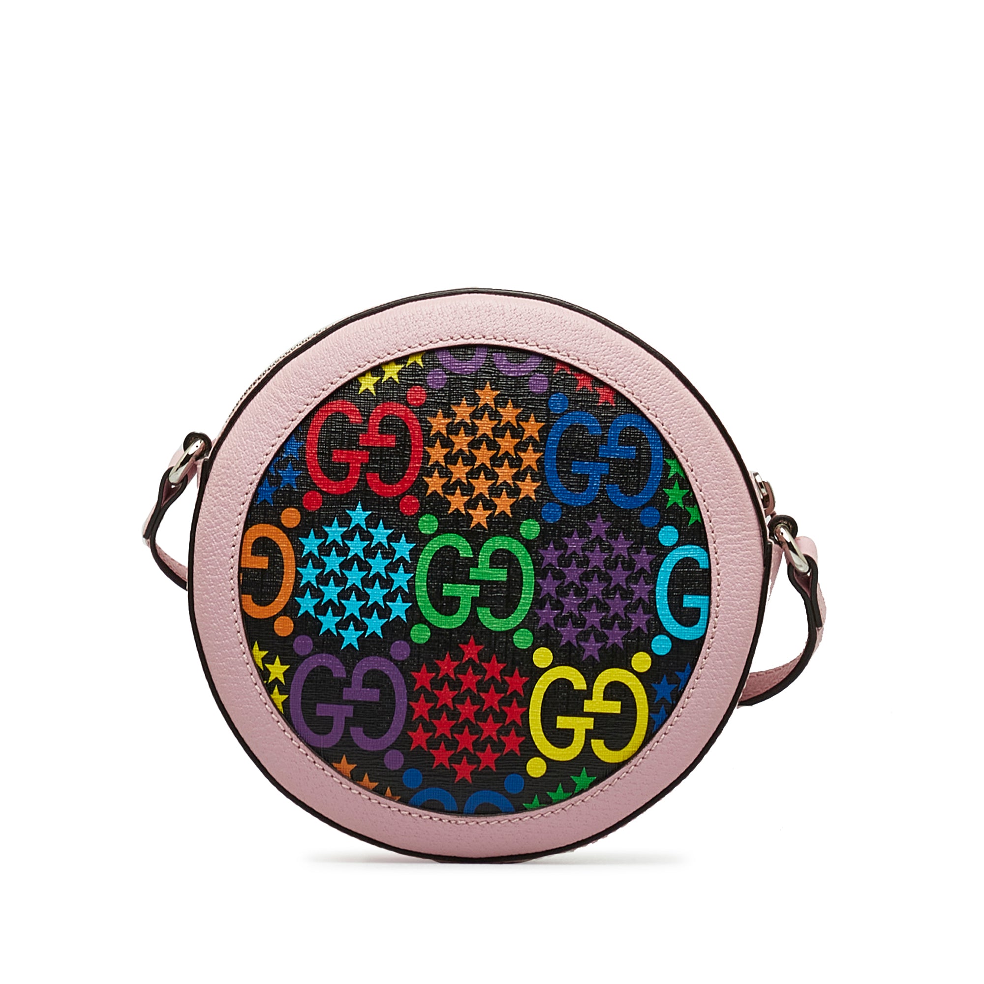 Gucci | Pre-Owned GG Supreme Psychedelic Round Crossbody | Pink