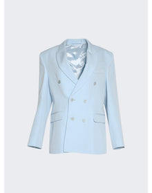 WARDROBE.NYC | Women | Double Breasted Blazer | Light Blue